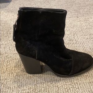 Rag and Bone Black Suede Boots